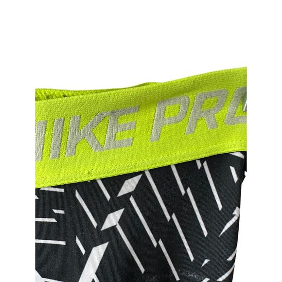 Nike Pro Black & White Compression Capri Legging Womens Medium - Picture 3 of 6